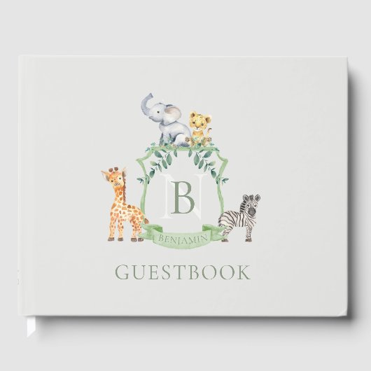 Safari-Wappen Gästebuch (Vorderseite)