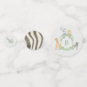 Safari-Wappen Konfetti (Vorderseiten)