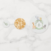 Safari-Wappen Konfetti (Rückseiten)