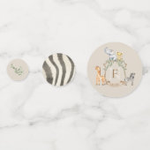 Safari-Wappen Konfetti (Vorderseiten)