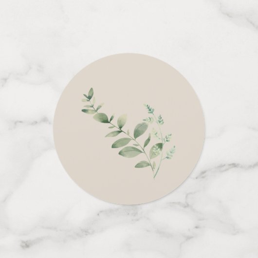 Safari-Wappen Konfetti (Klein Vorderseite)