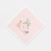 Safari-Wappen Serviette (Ecke)