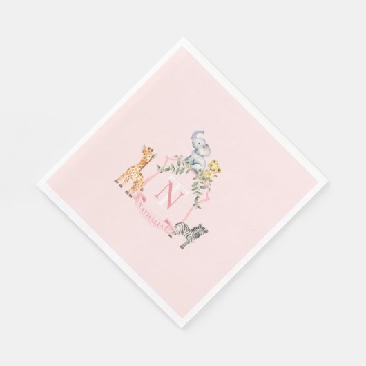 Safari-Wappen Serviette (Ecke)