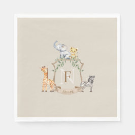 Safari-Wappen Serviette