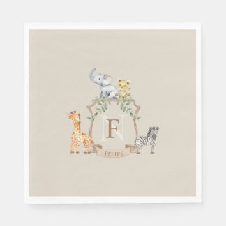 Safari-Wappen Serviette