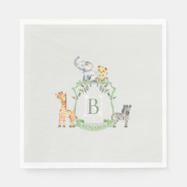 Safari-Wappen Serviette