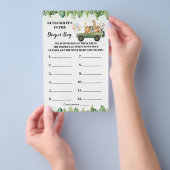 Safari Was ist in der Windeln-Beutel-Duschkarte? Flyer (Handgriff)