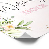 Safari Wasserloch Schild. Tropische Getränke Poster (Ecke)