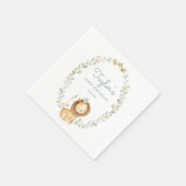 Safari Watercolor Löwe Prince Serviette (Ecke)