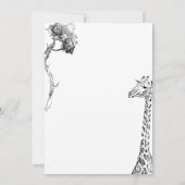 Safari Wedding speichert das Datumsdesign Einladung (Rückseite)