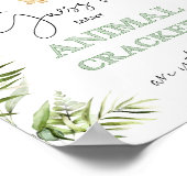 Safari Wie viele Tierrauschen im Glas Poster (Ecke)