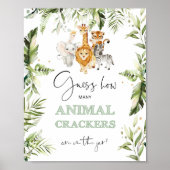 Safari Wie viele Tierrauschen im Glas Poster (Vorne)