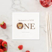 Safari wild 1. Geburtstag Serviette (Beispiel)