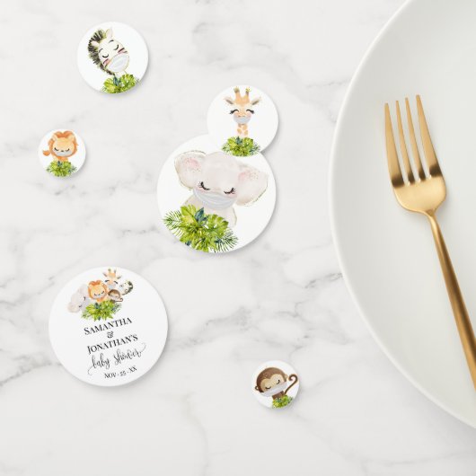 Safari Wild Baby Animals Baby Shower Konfetti (Gruppe)