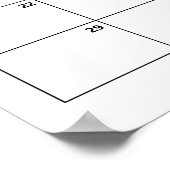 Safari Wild Baby Showraten Terminkalender Poster (Ecke)