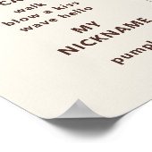 Safari Wild ein Geburtstag Foto Milestone Poster (Ecke)