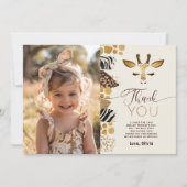 Safari Wild Ein Geburtstagsfoto Dankeschön Karte (Vorderseite)