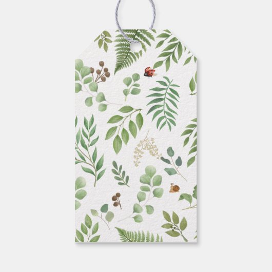 Safari Wild ein oder zwei wilde Jungle Favor Geschenkanhänger (Rückseite)