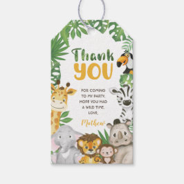 Safari Wild ein oder zwei wilde Jungle Favor Geschenkanhänger