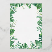 Safari Wild Eine Geburtstagsfeier Folieneinladung (Rückseite)