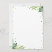 Safari Wild Einladung zum ersten Geburtstag (Rückseite)