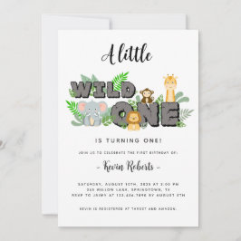 Safari Wild Einladung zum Geburtstag