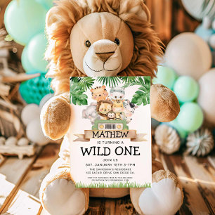 Safari Wild Einladung zum Geburtstag