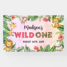 Safari Wild One 1. Geburtstag Banner
