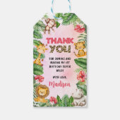 Safari Wild One 1. Geburtstag Geschenkanhänger (Vorderseite)