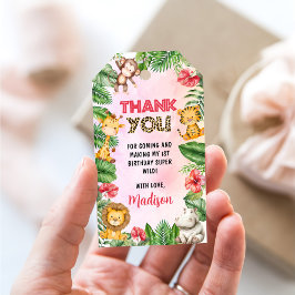 Safari Wild One 1. Geburtstag Geschenkanhänger