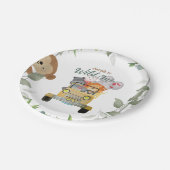 Safari Wild One 1. Geburtstag Junge Pappteller (Schrägansicht)