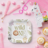 Safari Wild One 1. Geburtstag Pappteller (Party)
