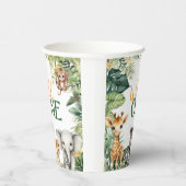 Safari WILD ONE 1. Geburtstag Party Cup Pappbecher (Rechts)