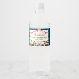 Safari Wild One 1. Geburtstag Wasserflaschenetikett