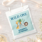 Safari Wild One 1st Birthday Party  Geschenktütchen (Ausgeschnitten)