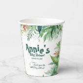 Safari Wild One Baby Dusche Pappbecher (Rückseite)