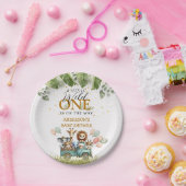 Safari Wild One Baby Dusche Pappteller (Party)