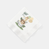 Safari Wild One Baby Paper Napkins! Serviette (Ecke)
