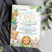 Safari Wild One Baby Shower Einladung