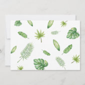 Safari Wild One Birthday Einladung Niedlicher Tier (Rückseite)