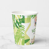 Safari Wild One Birthday FOTO Begrüßungszeichen Pappbecher (Rechts)