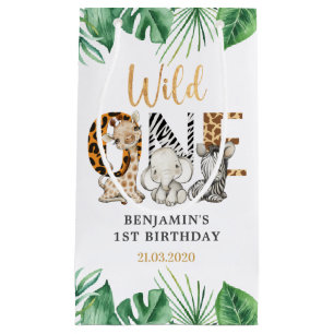 Safari Wild One Birthday Party Kleine Geschenktasc Kleine Geschenktüte