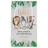 Safari Wild One Birthday Party Kleine Geschenktasc Kleine Geschenktüte (Vorderseite)