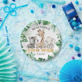 Safari Wild One Birthday Party Paper Plate Pappteller (Party)