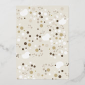 Safari Wild One Birthday Party Real Gold Folieneinladung (Rückseite)