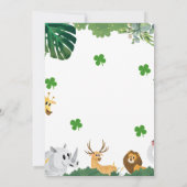 Safari Wild One Einladung (Rückseite)