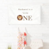 Safari Wild One erster Geburtstag  Banner (Insitu)