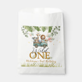 Safari Wild One erster Geburtstag Geschenktütchen (Vorderseite)