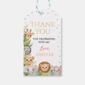 Safari Wild One Favor Tag Geschenkanhänger (Vorderseite)