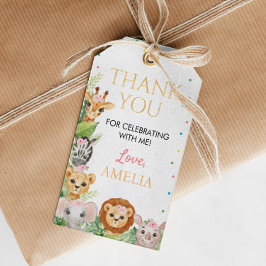 Safari Wild One Favor Tag Geschenkanhänger